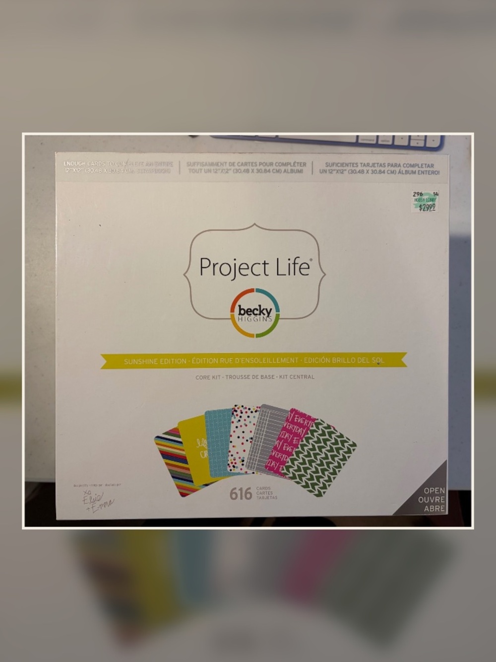 Project Life by Becky Higgins Sunshine Edition Core Kit